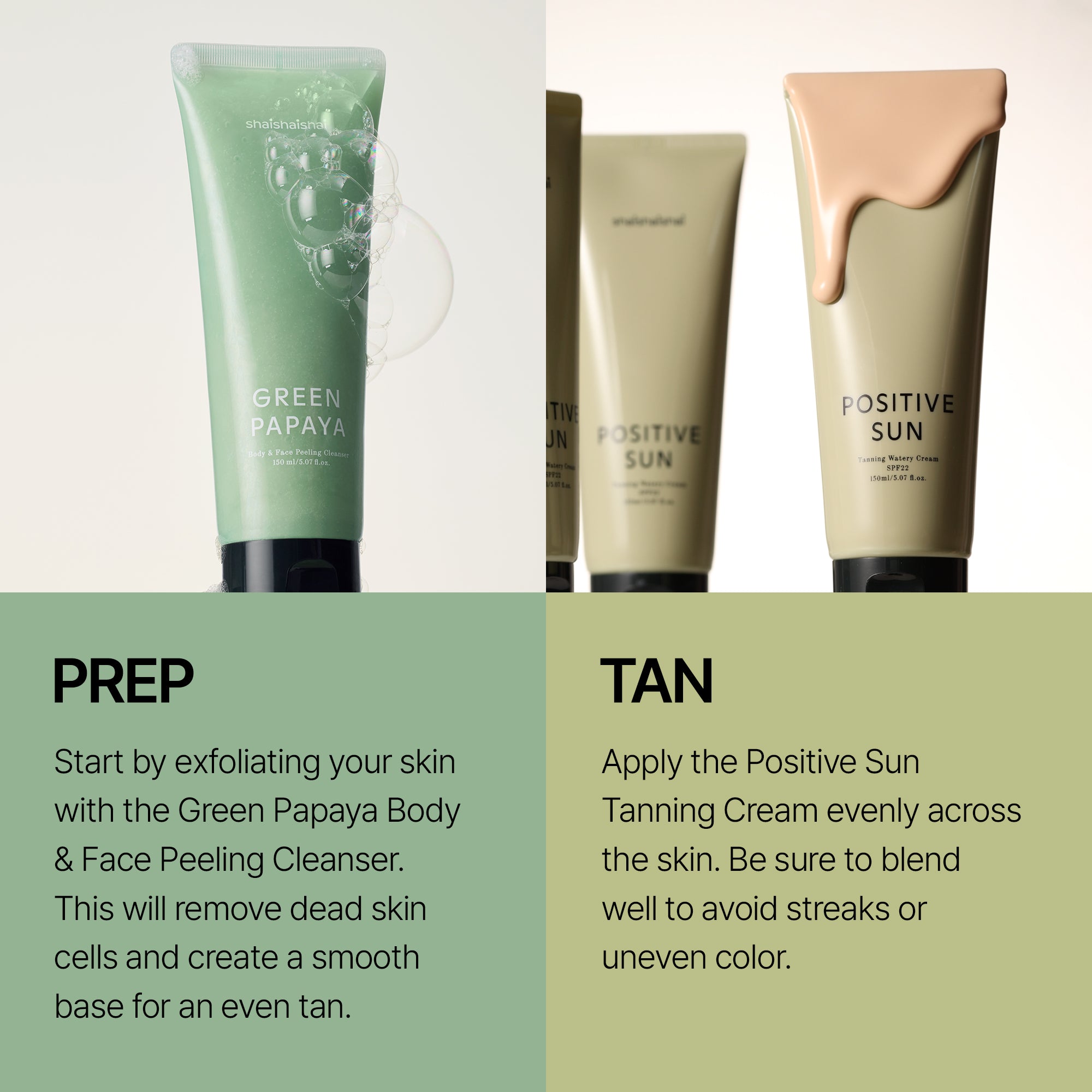 POSITIVE SUN Tanning Watery Cream SPF22